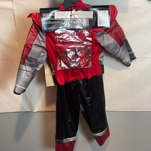 Power Rangers Beast Morphers Red Ranger Toddler Costume with Muscles Size 2T - Picture 5 of 6